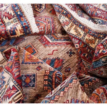 Traditional Sirvan Hand Knotted Area Rugs 10x6 ft Brown-Red - Rugs 1