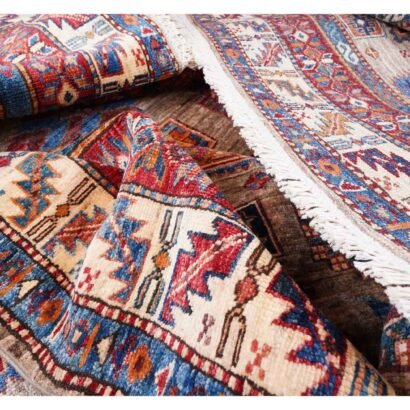 Traditional Sirvan Hand Knotted Area Rugs 10x6 ft Brown-Red - Rugs 1