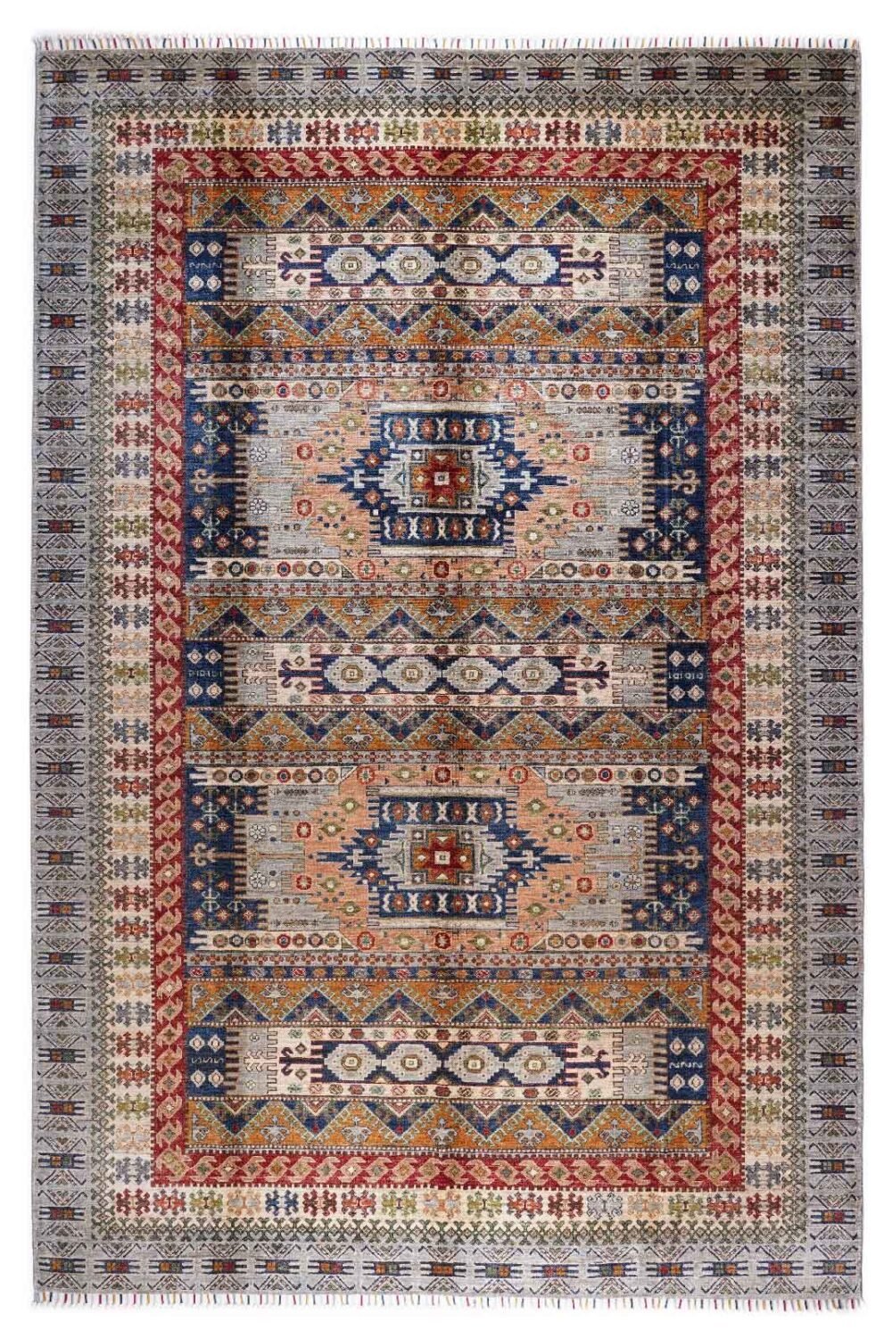 Traditional Sultani 10x7 Rug Hand-Knotted Grey Oriental Pattern - Rugs 1