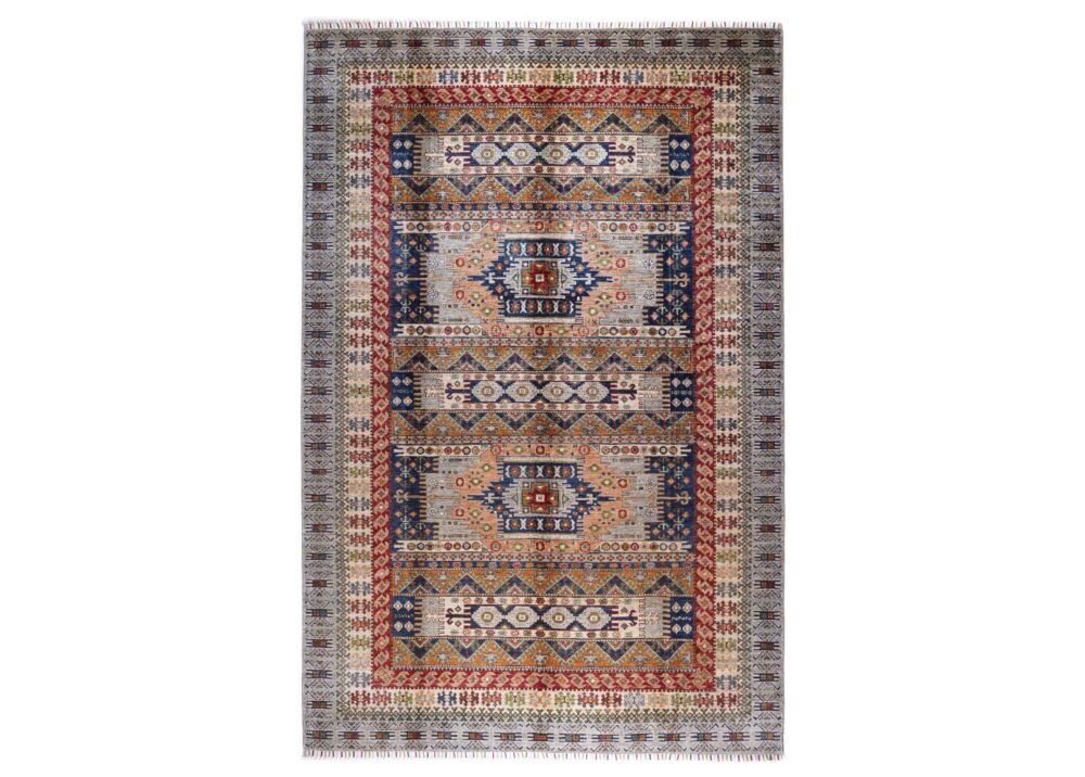 Traditional Sultani 10x7 Rug Hand-Knotted Grey Oriental Pattern - Rugs 1