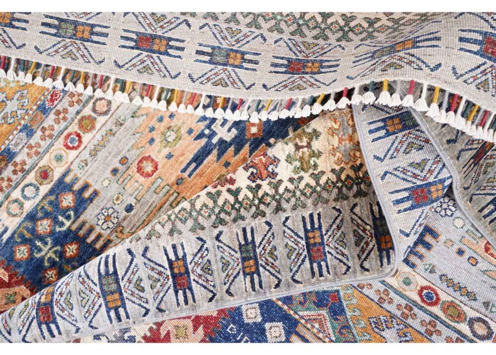 Traditional Sultani 10x7 Rug Hand-Knotted Grey Oriental Pattern - Rugs 1