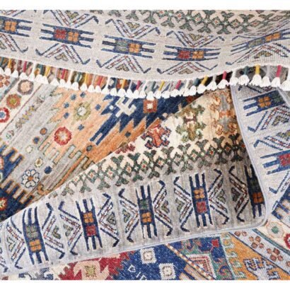 Traditional Sultani 10x7 Rug Hand-Knotted Grey Oriental Pattern - Rugs 1