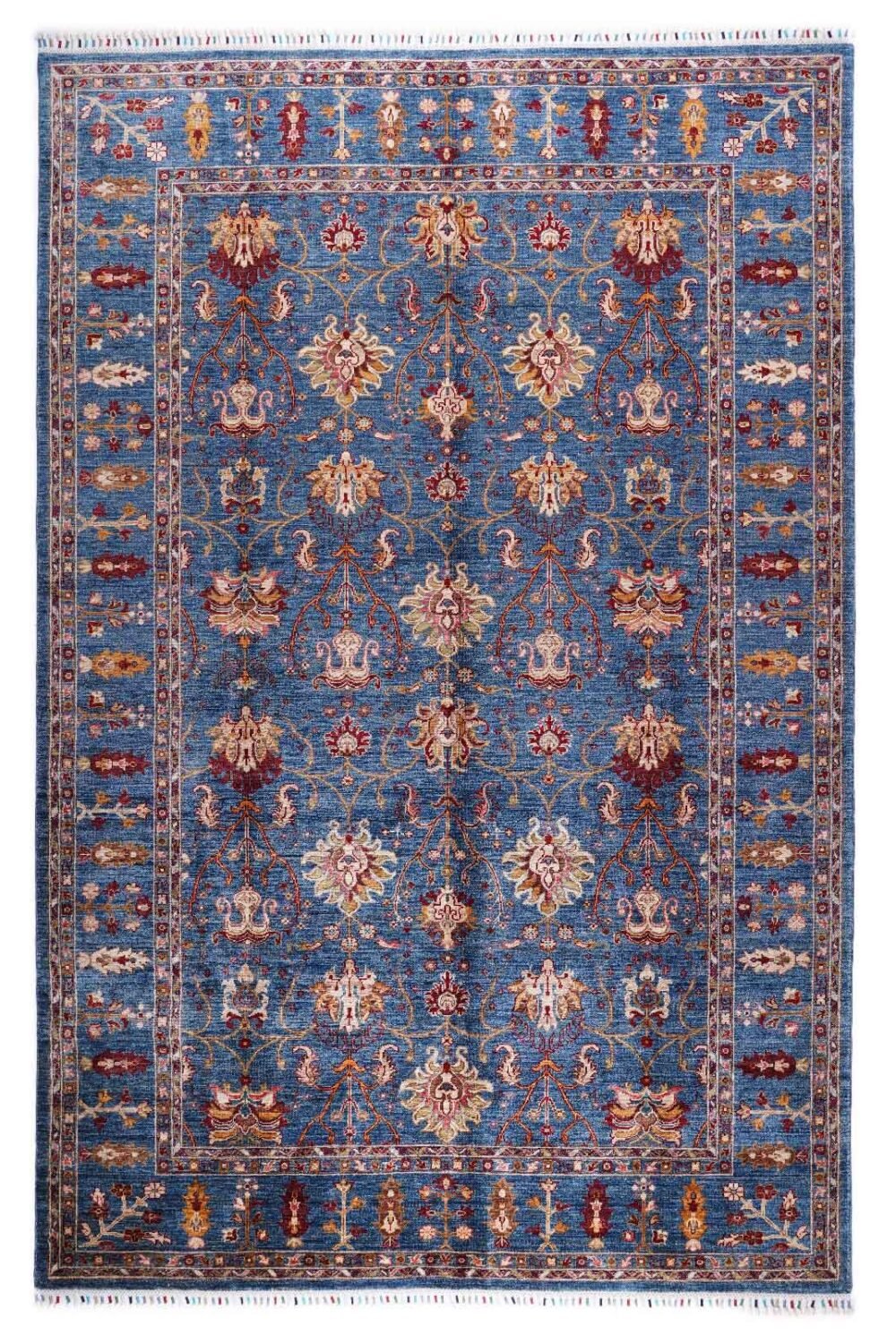 Traditional Sultani Extra Large Blue Rug Oriental 9.8x6.6 ft - Rugs 1