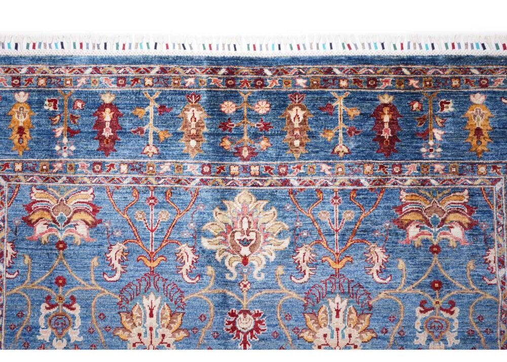 Traditional Sultani Extra Large Blue Rug Oriental 9.8x6.6 ft - Rugs 1
