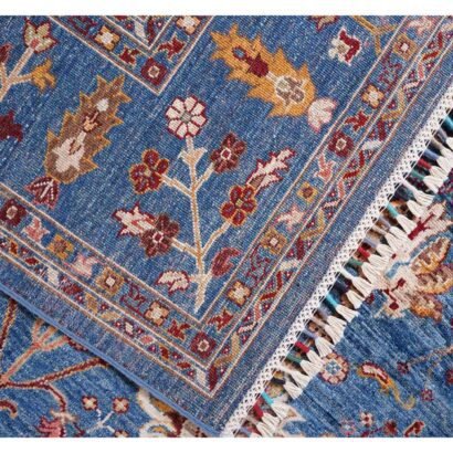 Traditional Sultani Extra Large Blue Rug Oriental 9.8x6.6 ft - Rugs 1
