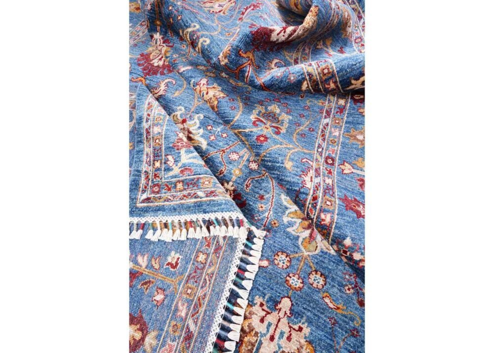 Traditional Sultani Extra Large Blue Rug Oriental 9.8x6.6 ft - Rugs 1