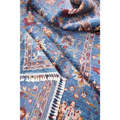Traditional Sultani Extra Large Blue Rug Oriental 9.8x6.6 ft - Rugs 1