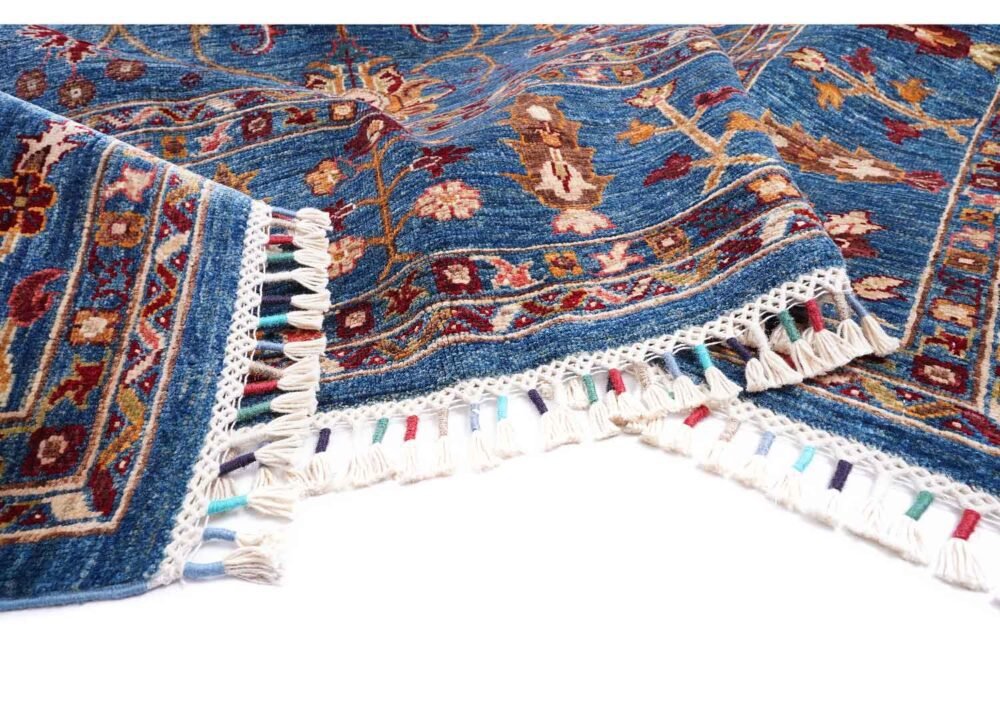Traditional Sultani Extra Large Blue Rug Oriental 9.8x6.6 ft - Rugs 1