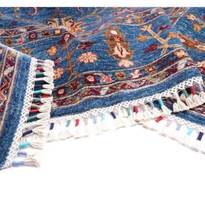 Traditional Sultani Extra Large Blue Rug Oriental 9.8x6.6 ft - Rugs 1