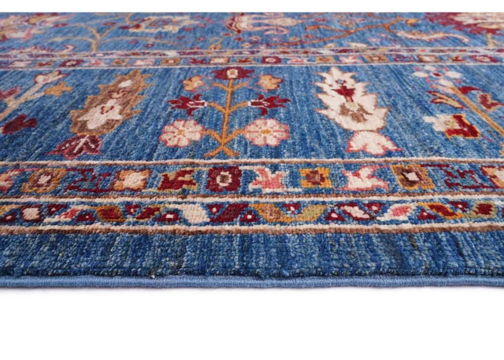 Traditional Sultani Extra Large Blue Rug Oriental 9.8x6.6 ft - Rugs 1