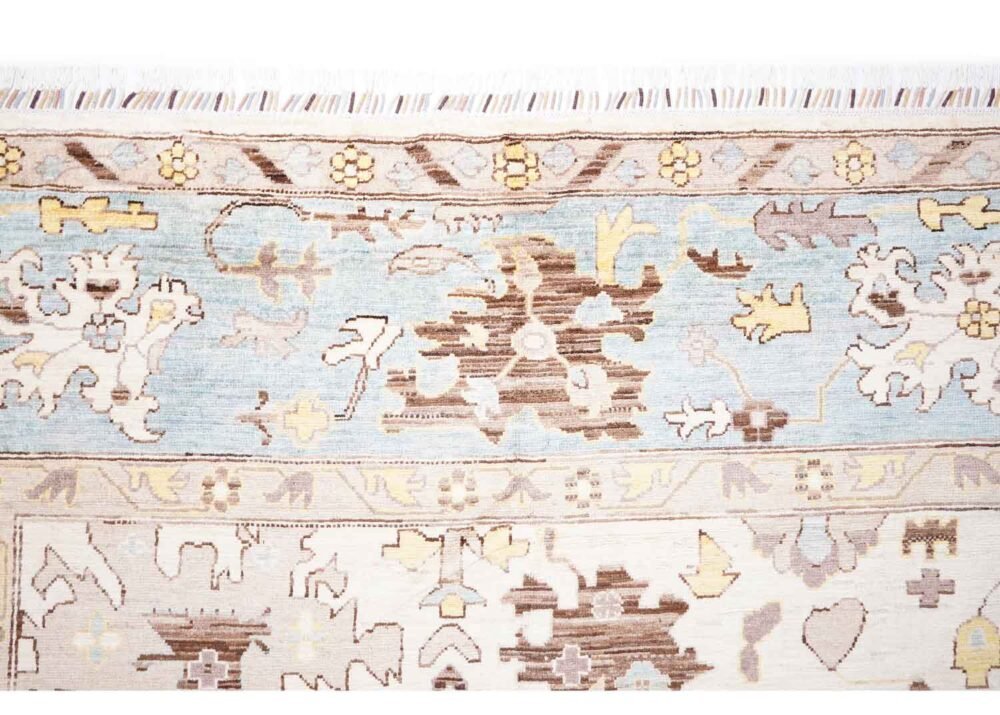 Traditional Usak Oriental Area Rugs 9.7x8.2 ft Hand-Knotted - Rugs 1