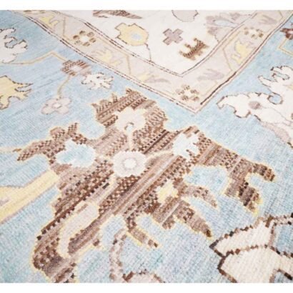 Traditional Usak Oriental Area Rugs 9.7x8.2 ft Hand-Knotted - Rugs 1