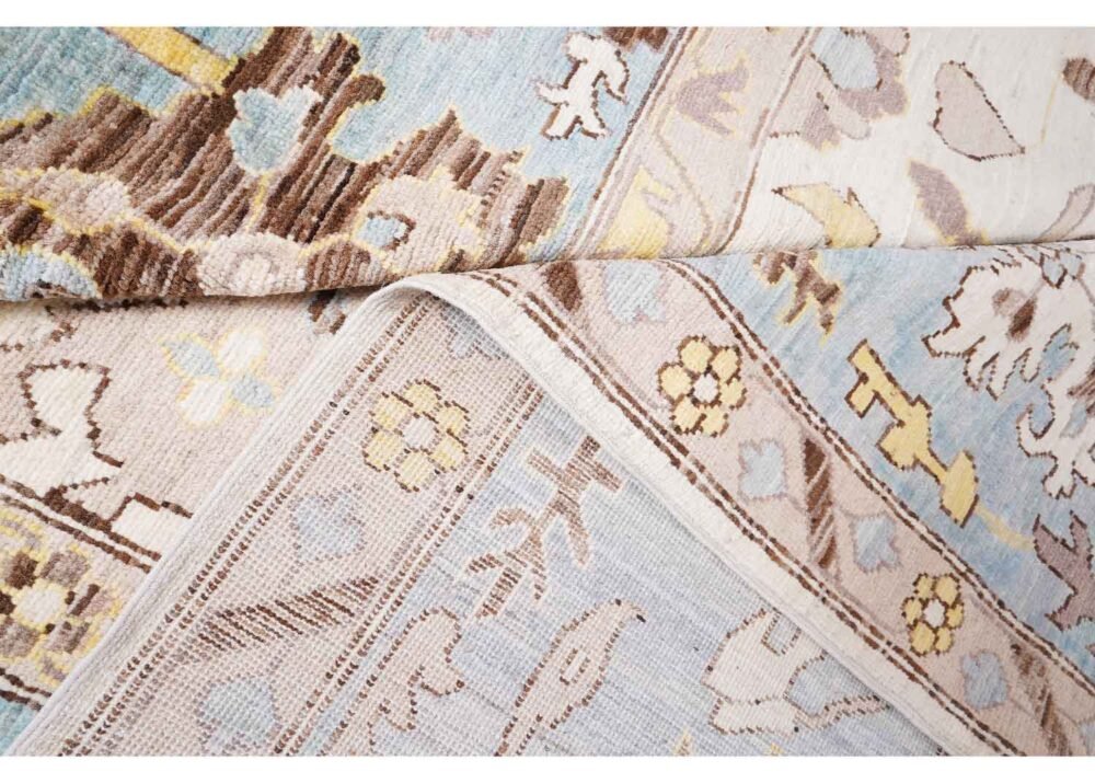 Traditional Usak Oriental Area Rugs 9.7x8.2 ft Hand-Knotted - Rugs 1