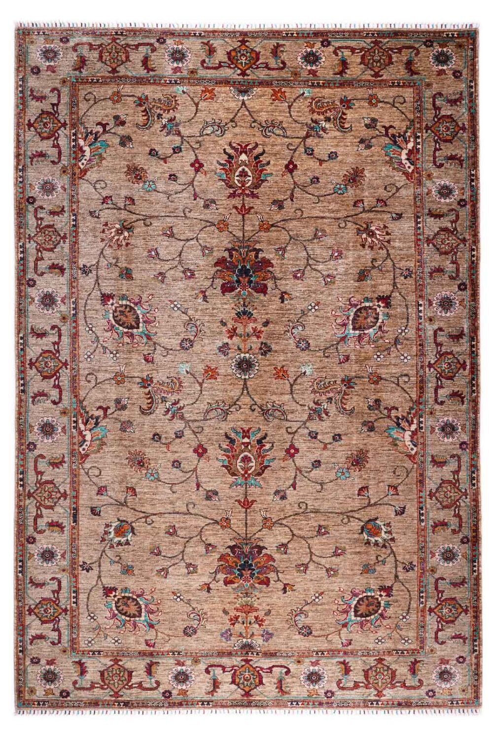 Traditional Wool Oriental Rugs Hand-Knotted Sultani 9.9x6.8 ft - Rugs 1