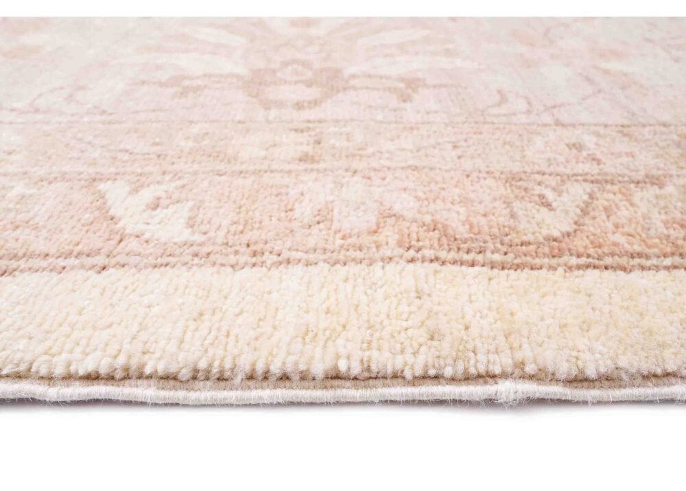 Usak Brown Beige Rug Handknotted Floral Pattern 11.8x8.7 ft