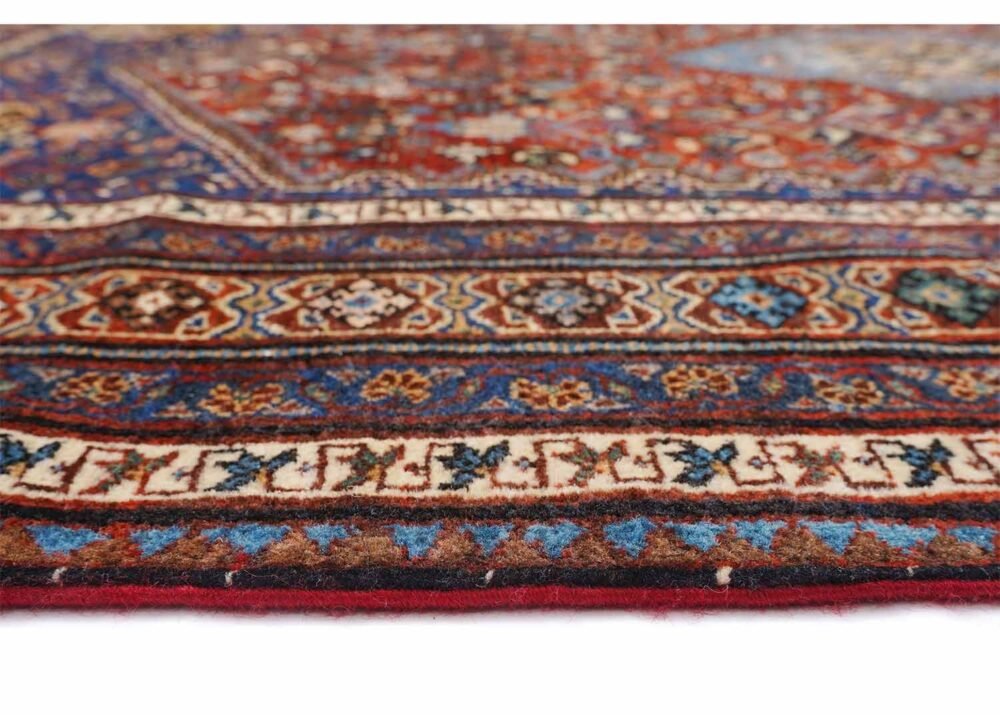 Vintage Shiraz Traditional Area Rugs for Living Room 6x4 ft Wool/Cotton