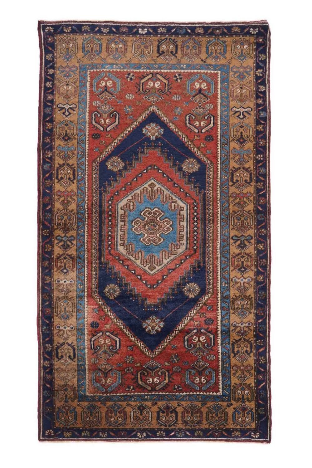 Washable Small Wool Rug Traditional YahYali 5.7x3.2 ft Hand-Knotted - Rug 1