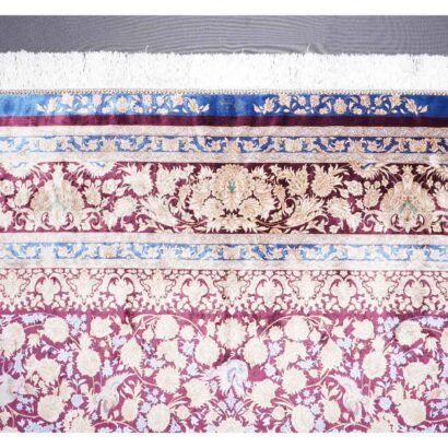 Bamboo Silk Floral Area Rugs 6.5x9.8 ft Large Medallion - Rugs 1
