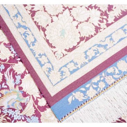 Bamboo Silk Floral Area Rugs 6.5x9.8 ft Large Medallion - Rugs 1