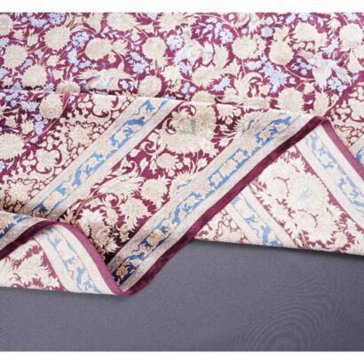 Bamboo Silk Floral Area Rugs 6.5x9.8 ft Large Medallion - Rugs 1