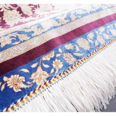 Bamboo Silk Floral Area Rugs 6.5x9.8 ft Large Medallion - Rugs 1