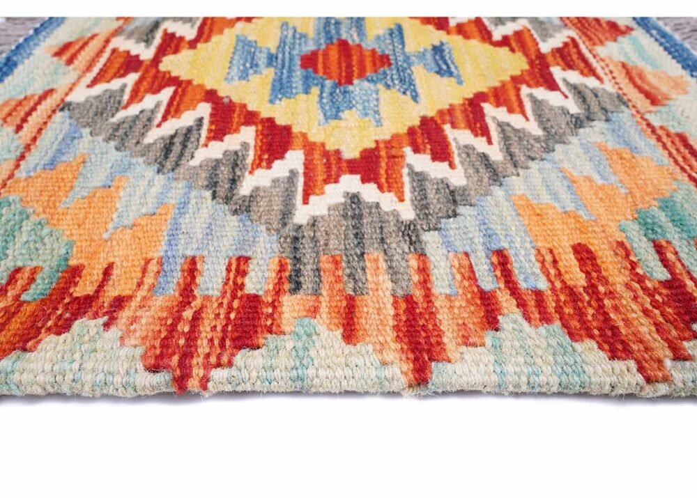 Colorful Sofa Cushions Kilim Pillow 1.48x1.64 ft Handwoven