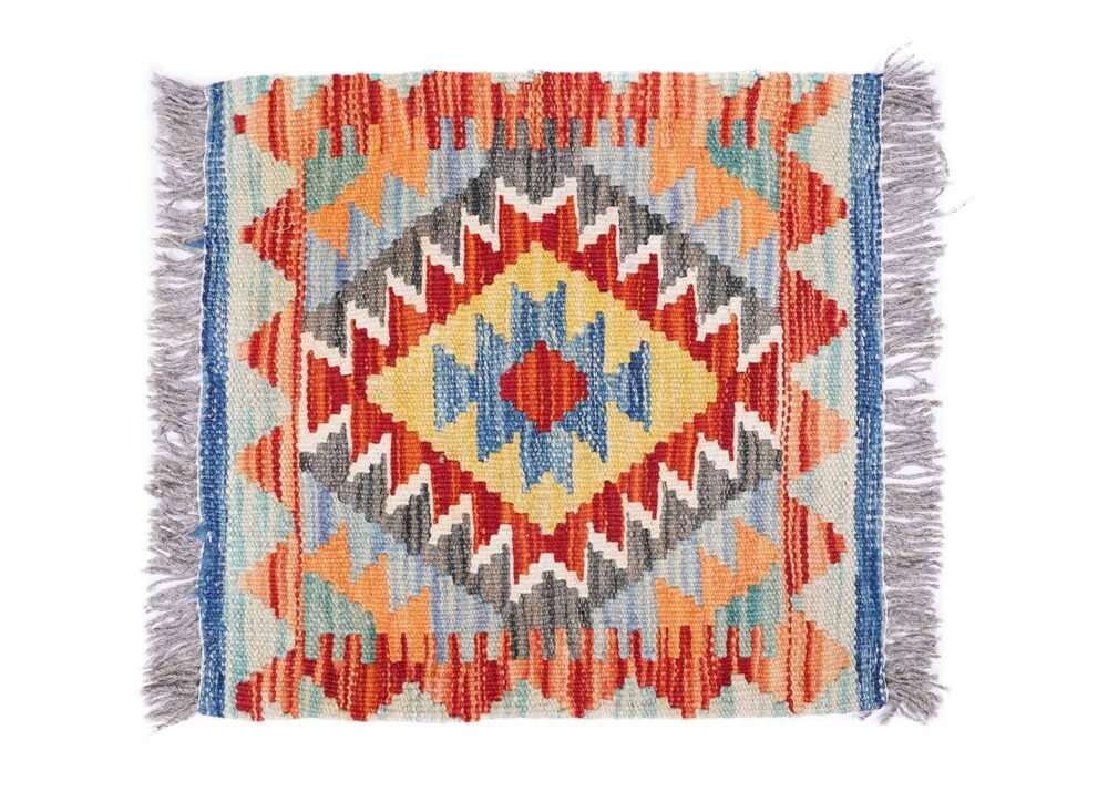 Colorful Sofa Cushions Kilim Pillow 1.48x1.64 ft Handwoven