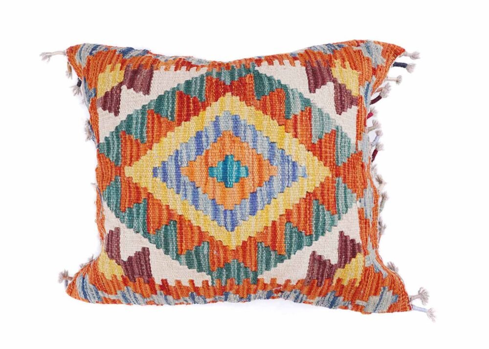 Fall Pillow Covers Kilim Cushion Handwoven 1.48x1.64 ft