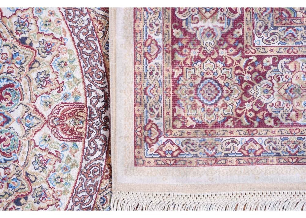 Machine Made Oriental Rug Medallion 3.9x5.9 ft Bamboo Silk - Rugs 1