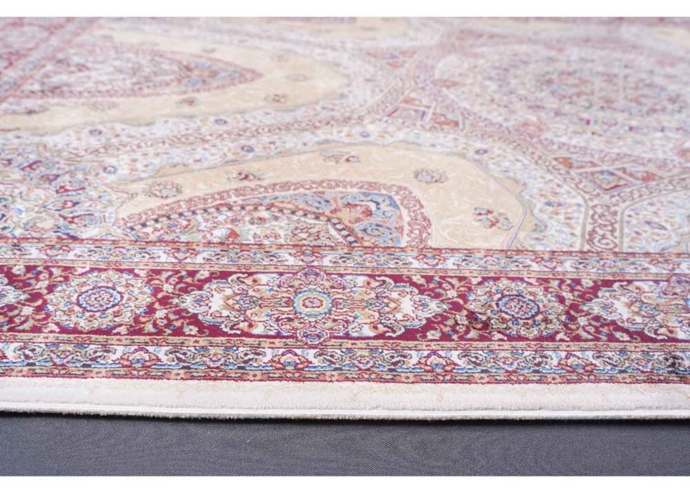 Machine Made Oriental Rug Medallion 3.9x5.9 ft Bamboo Silk - Rugs 1