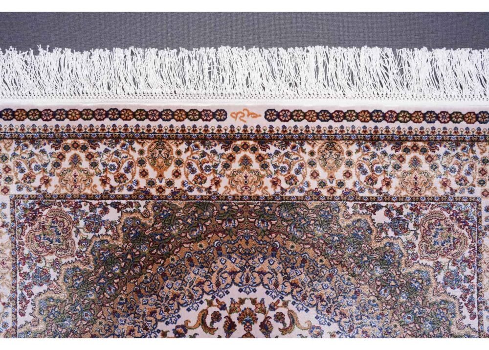 Medallion Brown Oriental Rug 2.9x4.9 ft Bamboo Silk - Rugs 1