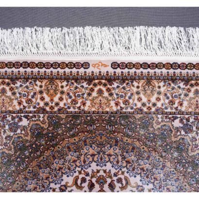 Medallion Brown Oriental Rug 2.9x4.9 ft Bamboo Silk - Rugs 1