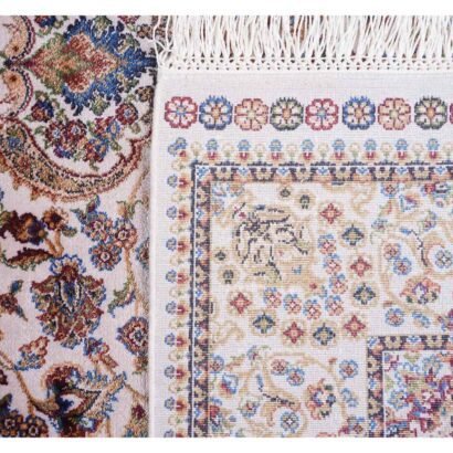 Medallion Brown Oriental Rug 2.9x4.9 ft Bamboo Silk - Rugs 1