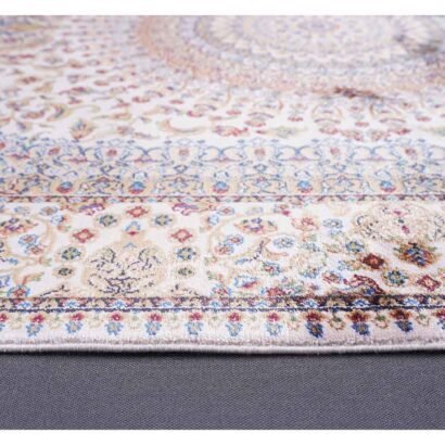 Medallion Brown Oriental Rug 2.9x4.9 ft Bamboo Silk - Rugs 1