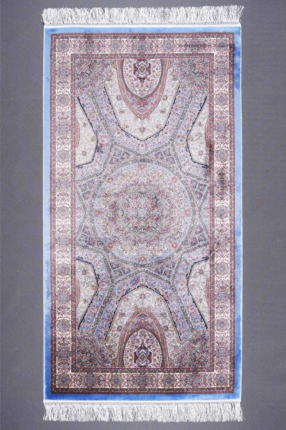 Medallion Small Rugs for Living Room 2.6x4.9 ft Bamboo Silk - Rugs 1