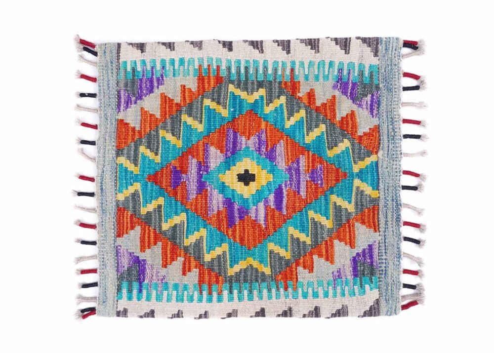Multi Colored Outdoor Pillows 1.48x1.64 ft Kilim Cushion