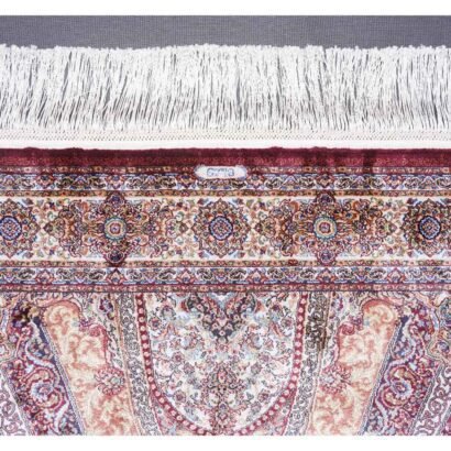 Oriental Silk Rug 5.9x3.9 ft Medallion Bamboo - Rugs 1