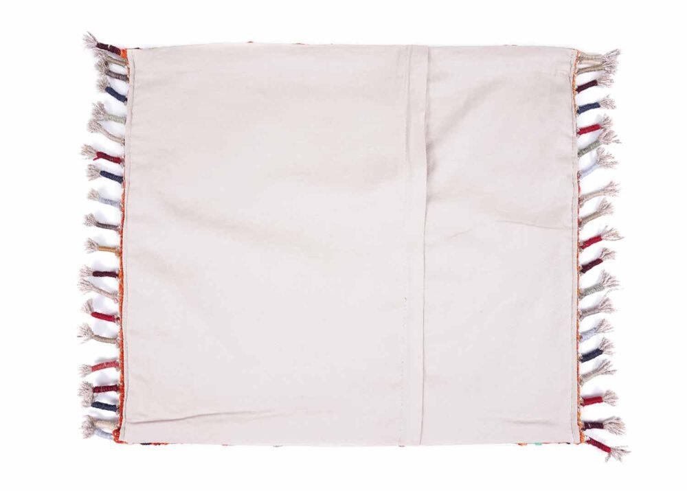 Pure Wool Multi Colored Accent Pillows Kilim Cushion 1.44x1.71 ft