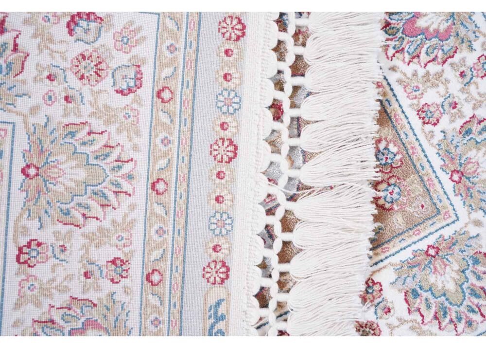 Sajada Light Gray Area Rug 1.6x2.2 ft Bamboo Silk - Rugs 1