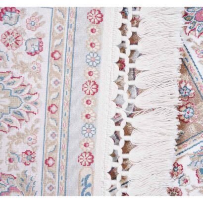 Sajada Light Gray Area Rug 1.6x2.2 ft Bamboo Silk - Rugs 1