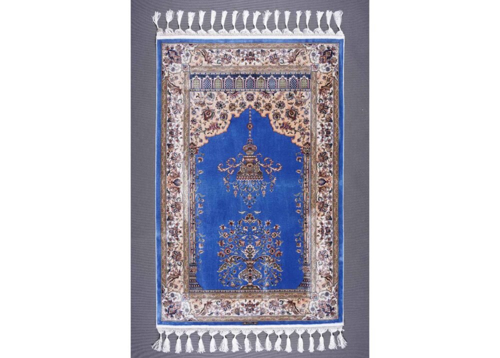 Sajada Turkish Prayer Rug for Sale 3.9x2.6 ft Bamboo Silk - Rugs 1