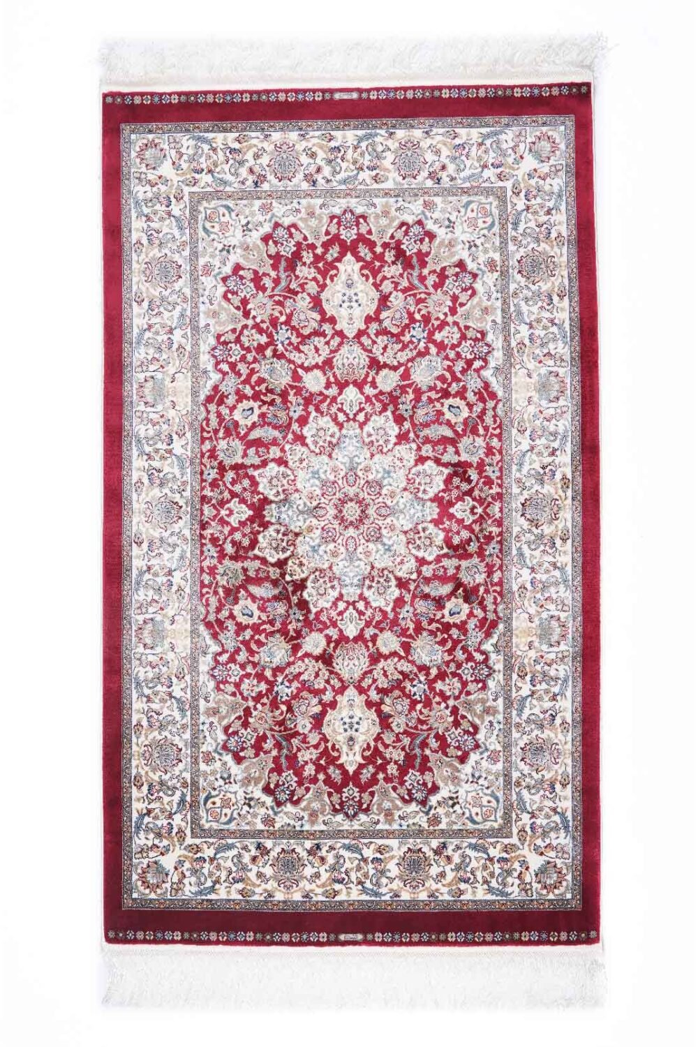Small Area Rug for Living Room 4.9x2.9 ft Medallion Bamboo Silk - Rugs 1