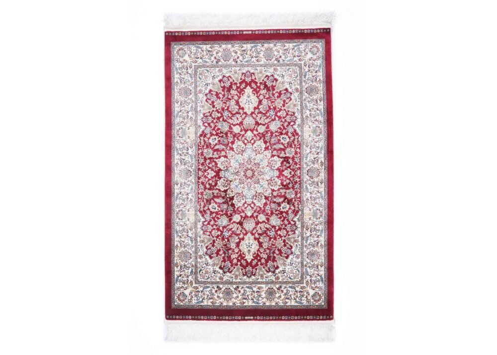 Small Area Rug for Living Room 4.9x2.9 ft Medallion Bamboo Silk - Rugs 1