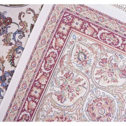 Oriental Red Silk Rug 8.2x11.1 ft Medallion Bamboo Silk - Rugs 1