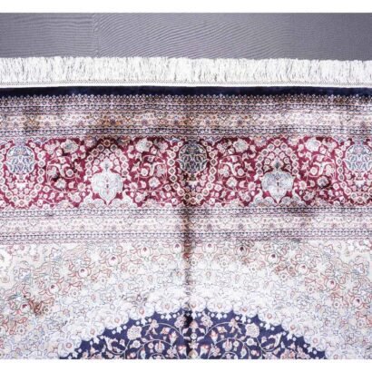 Area Rug for Under Dining Room Table 11x8 ft Medallion Bamboo Silk - Rugs 1