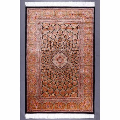 Area Rugs for Dining Room Silk Medallion 3.9x5.9 ft - Rugs 1