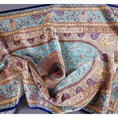 Area Rugs for Dining Room Silk Medallion 4.9x7.3 ft - Rugs 1