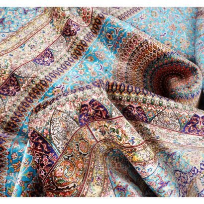 Area Rugs for Dining Room Silk Medallion 4.9x7.3 ft - Rugs 1