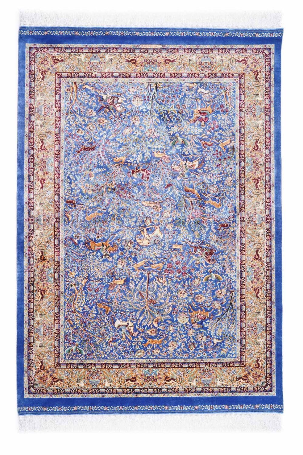 Blue And Orange Rugs Animal Print 5x3 ft - Rugs 1