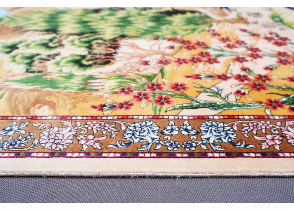 Bamboo-Silk Tugra Plants & Trees Pattern 2x3 Outdoor Rug